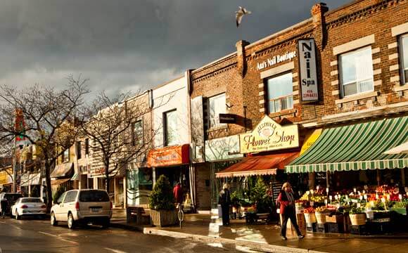 Beautiful Bloor West neighborhood in Toronto