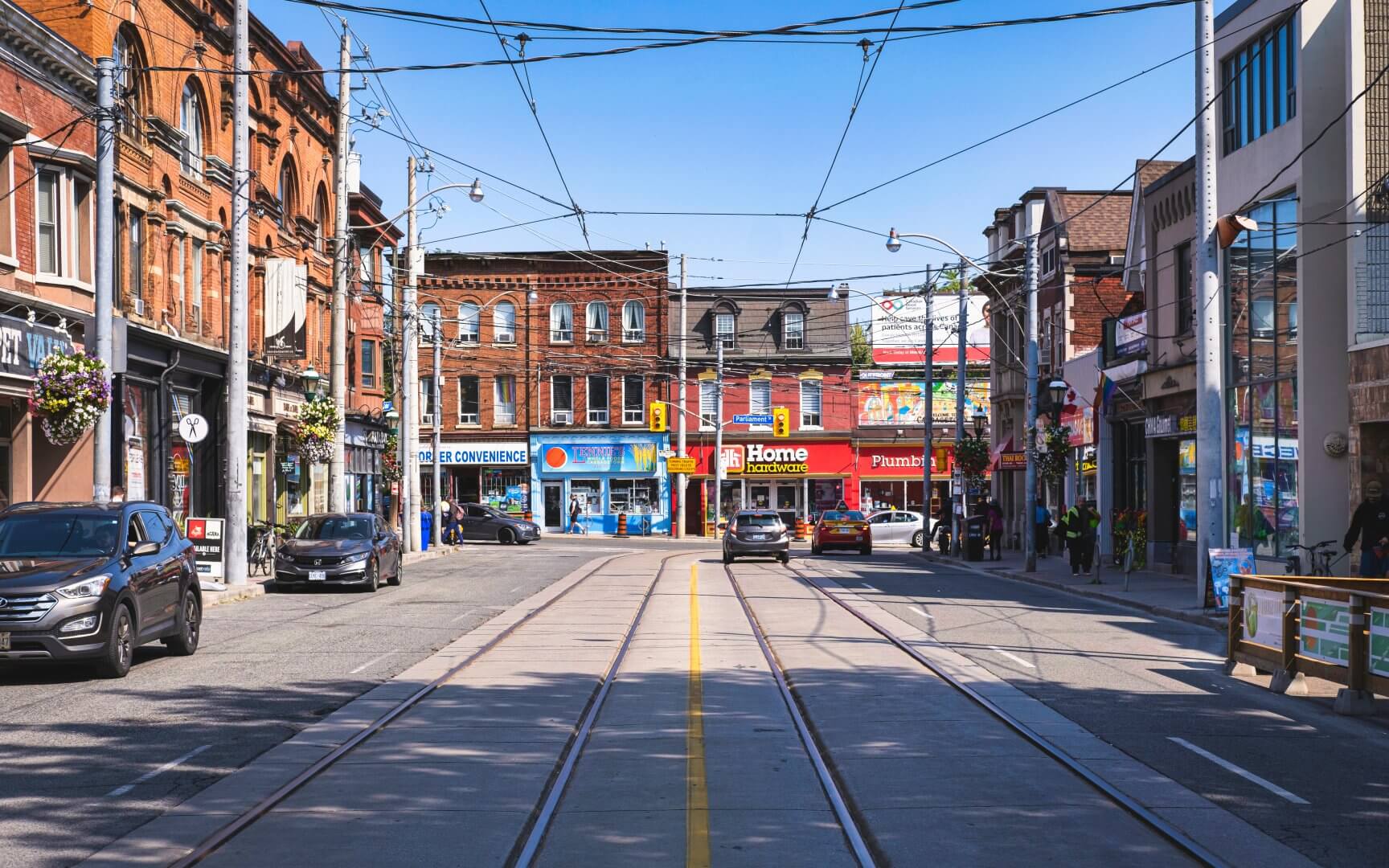 Beautiful Cabbagetown neighborhood in Toronto