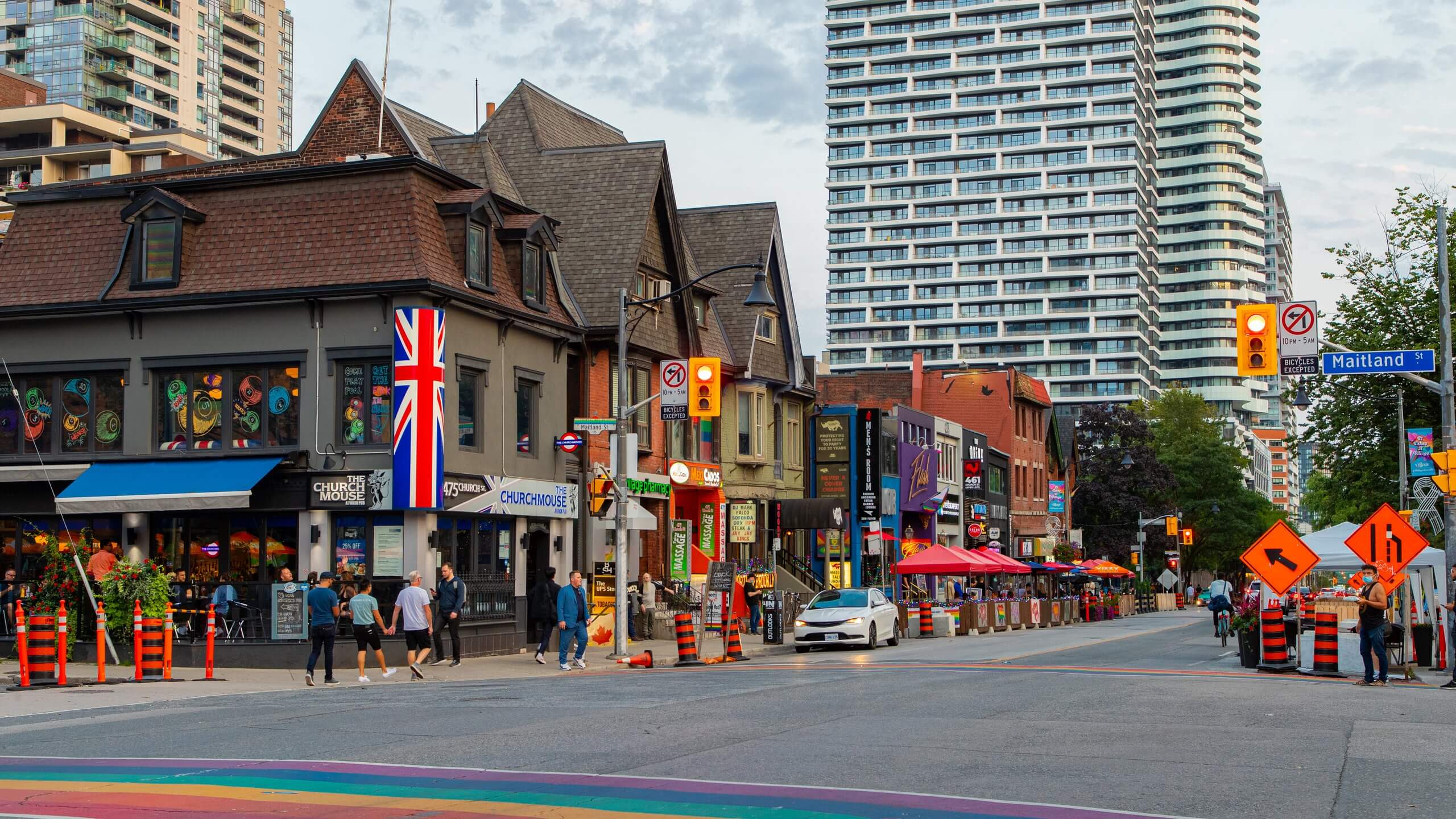 Beautiful Church and Wellesley neighborhood in Toronto