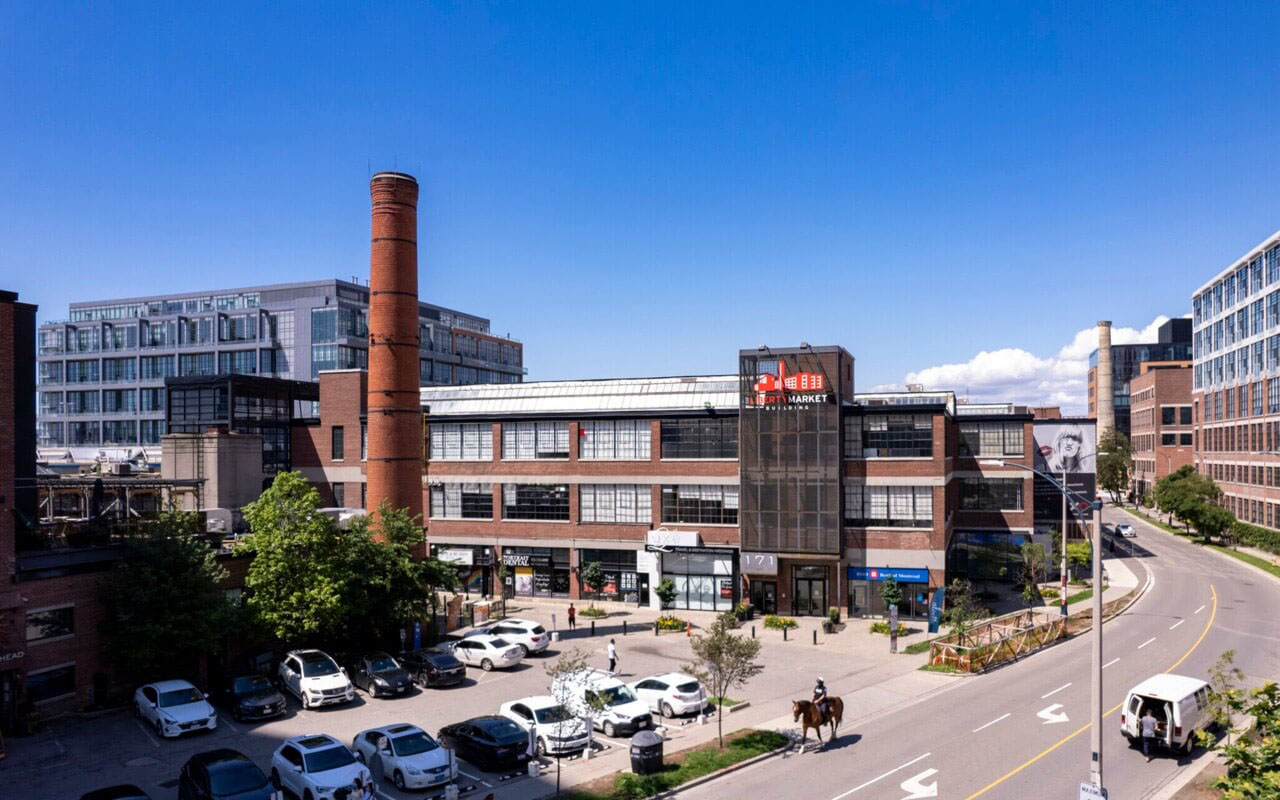 Beautiful Liberty Village neighborhood in Toronto