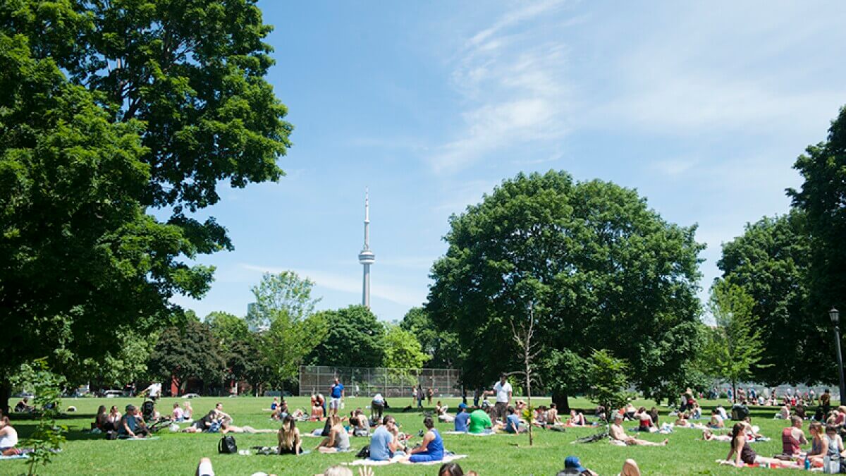 Beautiful Trinity Bellwoods neighborhood in Toronto