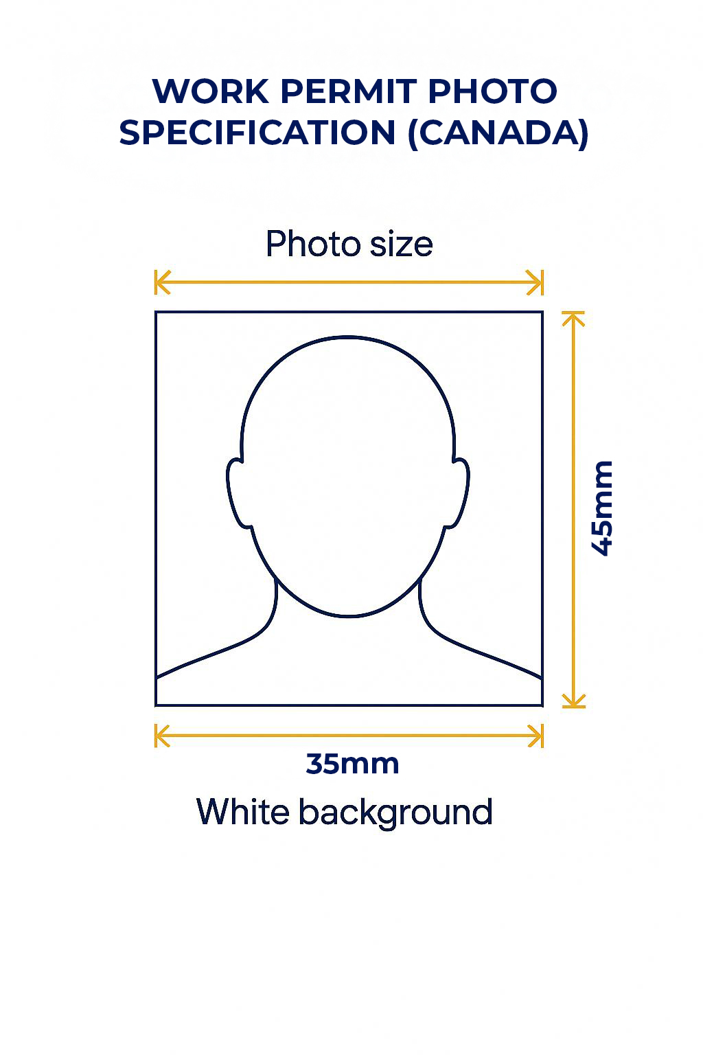 Work Permit Photo Requirements Example